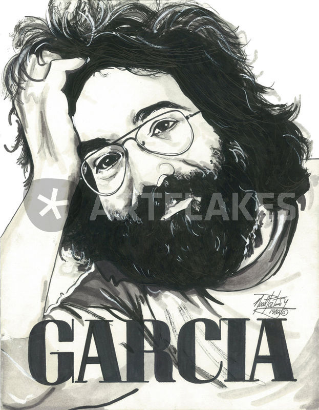 623x800 Jerry Garcia Grateful Dead Drawing Art Prints And Posters By Neal - Jerry Garcia Sketches