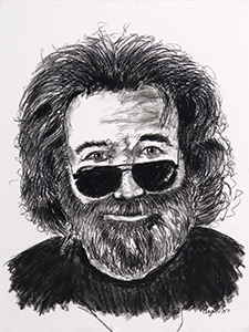225x300 Jerry Garcia Drawing - Jerry Garcia Sketches