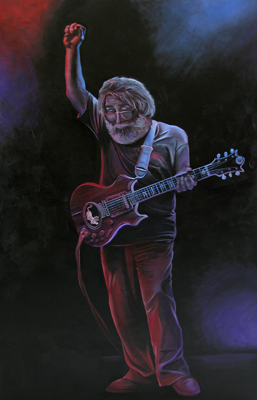 500x778 Jerry Garcia Oil Painting Commission Accomplished Leila Currah - Jerry Garcia Sketches