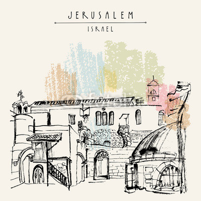 Jerusalem Sketch at PaintingValley.com | Explore collection of ...