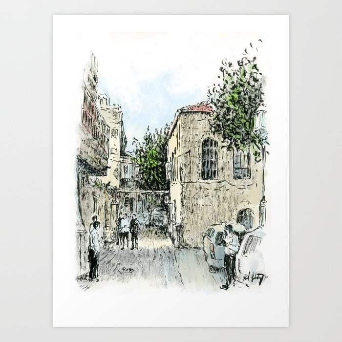 700x700 Jerusalem Ink Sketch - Jerusalem Sketch