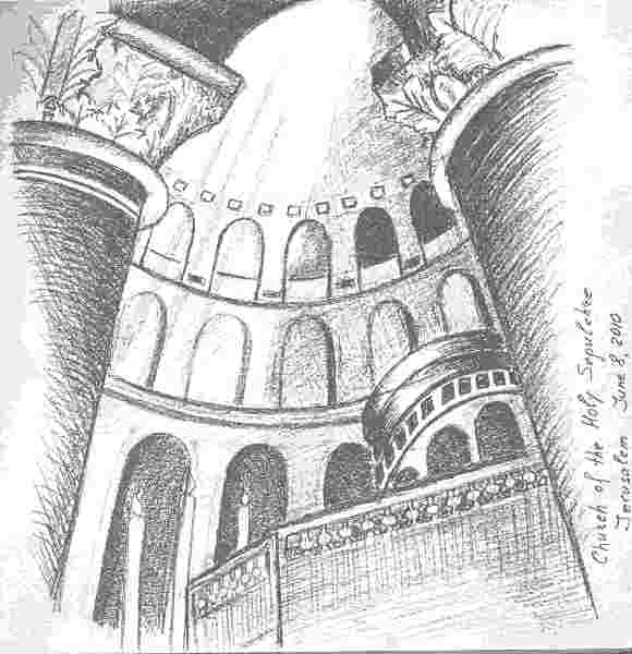 580x600 Jerusalem Alex Zonis Art - Jerusalem Sketch