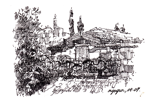 600x408 Jerusalem. Jaffa. Sity Sketches On Behance - Jerusalem Sketch