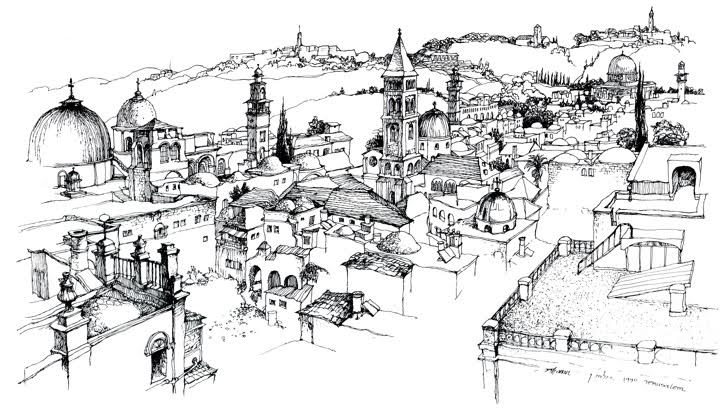 724x414 Six Days - Jerusalem Sketch