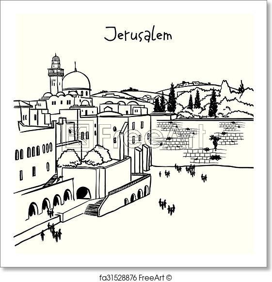 Jerusalem Sketch at PaintingValley.com | Explore collection of ...