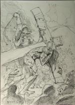 150x211 James Halperinprivate Collection Items - Jesus Carrying The Cross Sketch