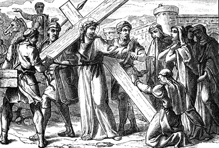 700x475 Jesus Christ Pictures And Christian Religious Images Free Download - Jesus Carrying The Cross Sketch