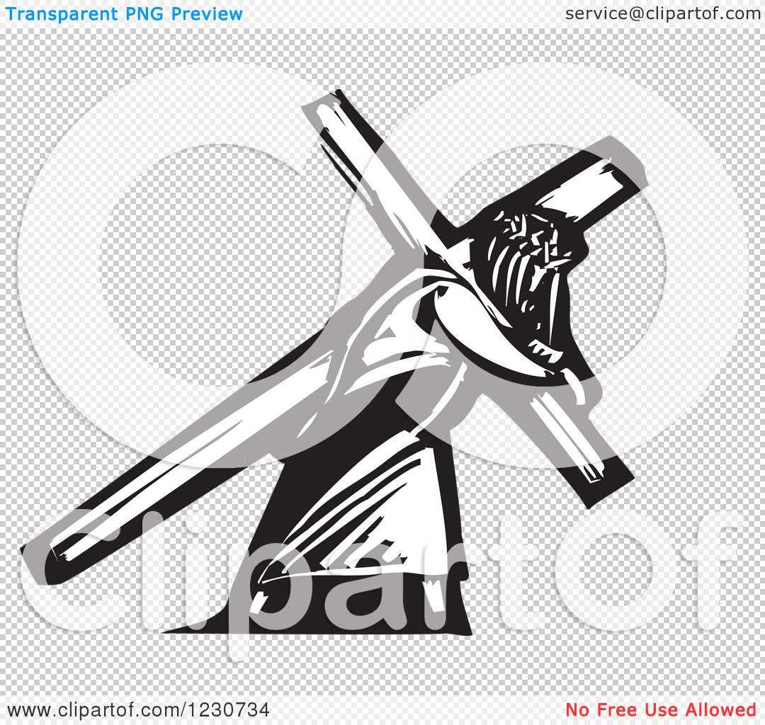 1080x1024 Jesus On Cross Clipart Black And White Amp Jesus On Cross Clip Art - Jesus Carrying The Cross Sketch