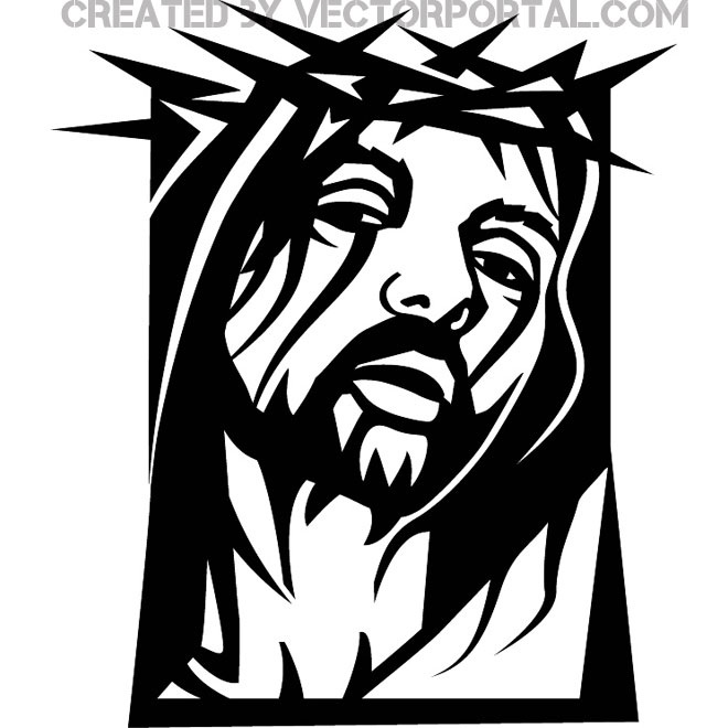 660x660 Jesus And The Cross Image Free Vector 123freevectors - Jesus Carrying The Cross Sketch