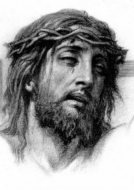 Jesus Christ Face Sketch at PaintingValley.com | Explore collection of ...