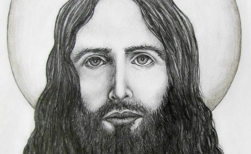 Jesus Christ Face Sketch at PaintingValley.com | Explore collection of ...