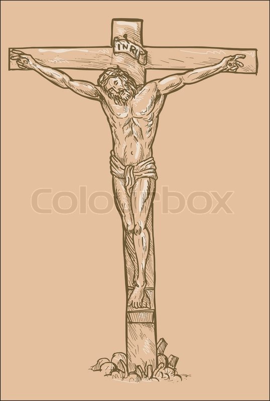 Jesus Christ On The Cross Sketch at Explore