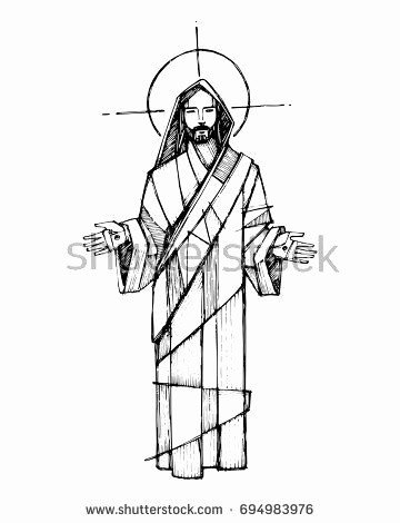 360x470 Sketches Of Jesus On The Cross Awesome Artwork Terence Anthony - Jesus Christ On The Cross Sketch