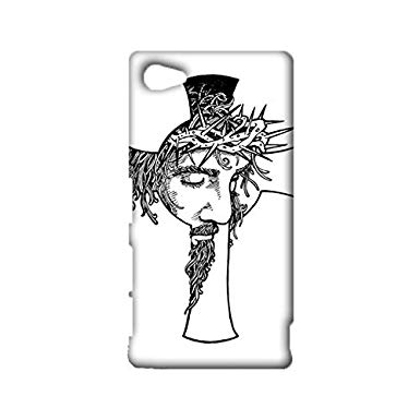 385x385 Sony Xperia Z5 Compact Phone Cases Jesus Christ Cross Logo 3d Back - Jesus Christ On The Cross Sketch