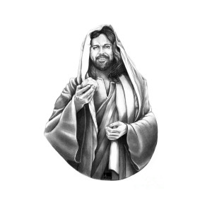 300x300 Jesus Christ Drawing By Murphy Elliott - Jesus Christ Sketch