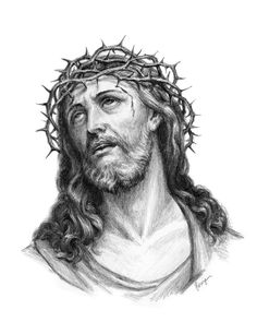 Jesus Christ Sketch at PaintingValley.com | Explore collection of Jesus ...