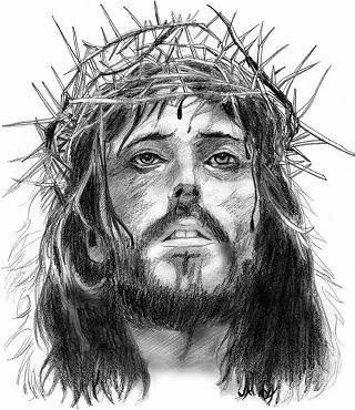 Jesus Christ Sketch at PaintingValley.com | Explore collection of Jesus ...