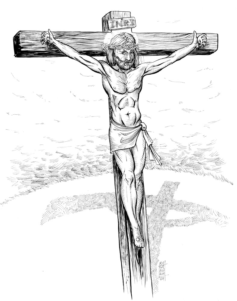 787x1000 Cross Pencil Sketches Pencil Drawings Of Jesus On The Cross Real - Jesus Cross Sketch