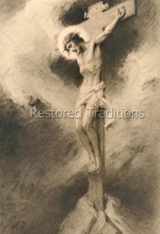 329x480 Crucifixion - Jesus Crucifixion Sketch