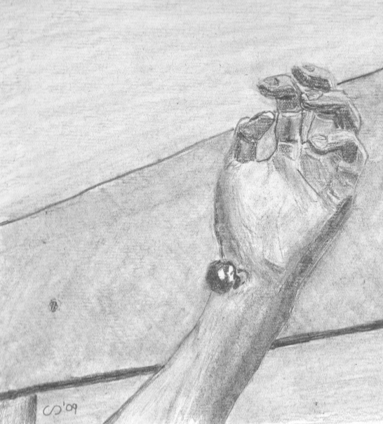 546x605 Arisos Paintingblog Pencil - Jesus Hands Sketch