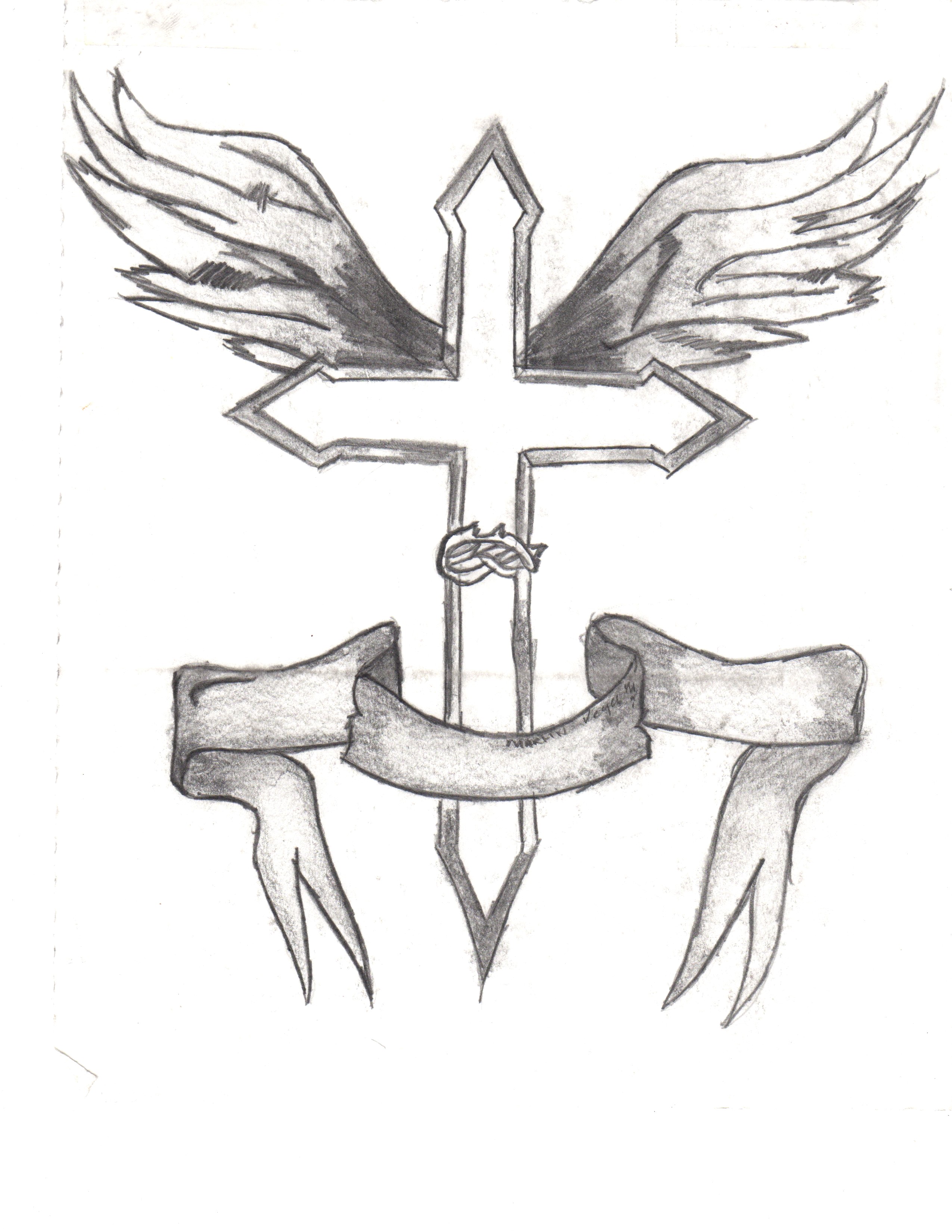 2550x3300 Jesus On The Cross Pencil Drawing At Getdrawingscom Free For - Jesus On Cross Sketch