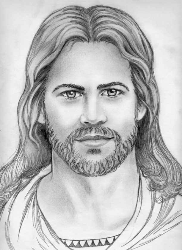 612x842 Jesus Drawing Pencil Church Wanted Modern Style Jesus Jim M - Jesus Pencil Sketch