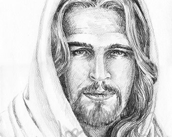 Jesus Sketch at PaintingValley.com | Explore collection of Jesus Sketch