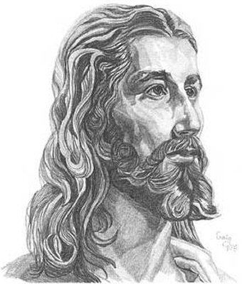 Jesus Sketch Images at PaintingValley.com | Explore collection of Jesus ...