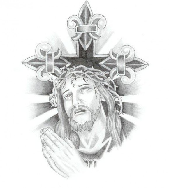 Jesus Crucifixion Sketch at PaintingValley.com | Explore collection of ...