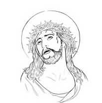 205x209 Jesus Tattoo Design Draw Amazing - Jesus Tattoo Sketch