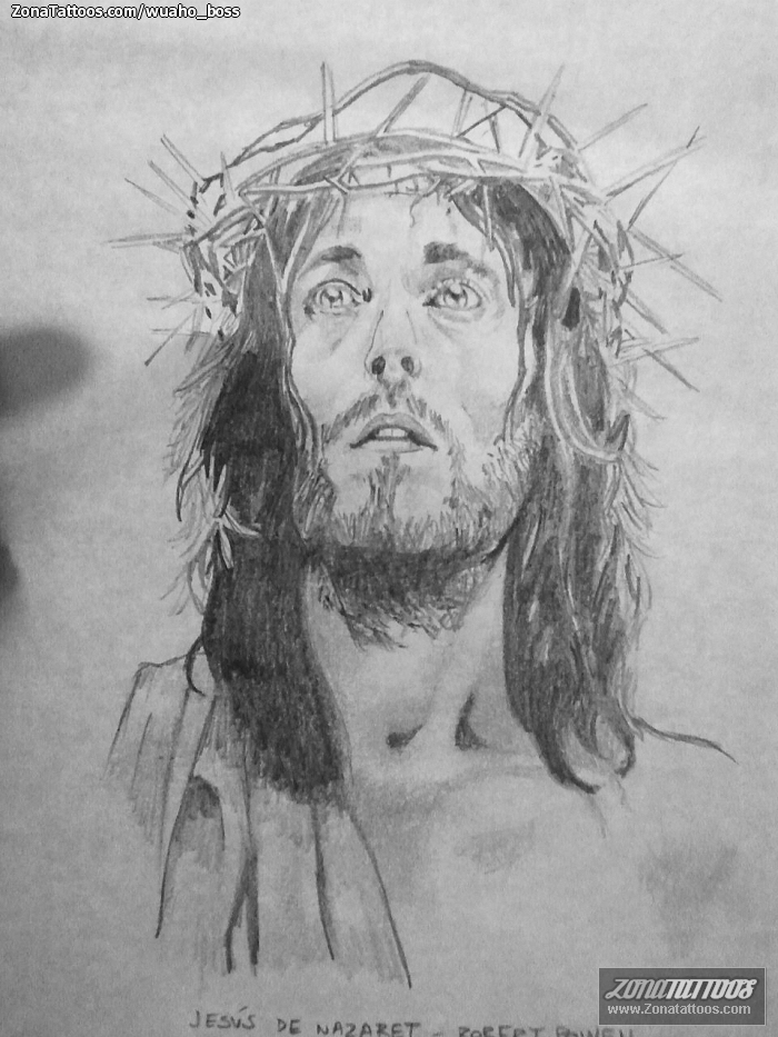 700x933 Thorn Crown Jesus Tattoo Sketch - Jesus Tattoo Sketch