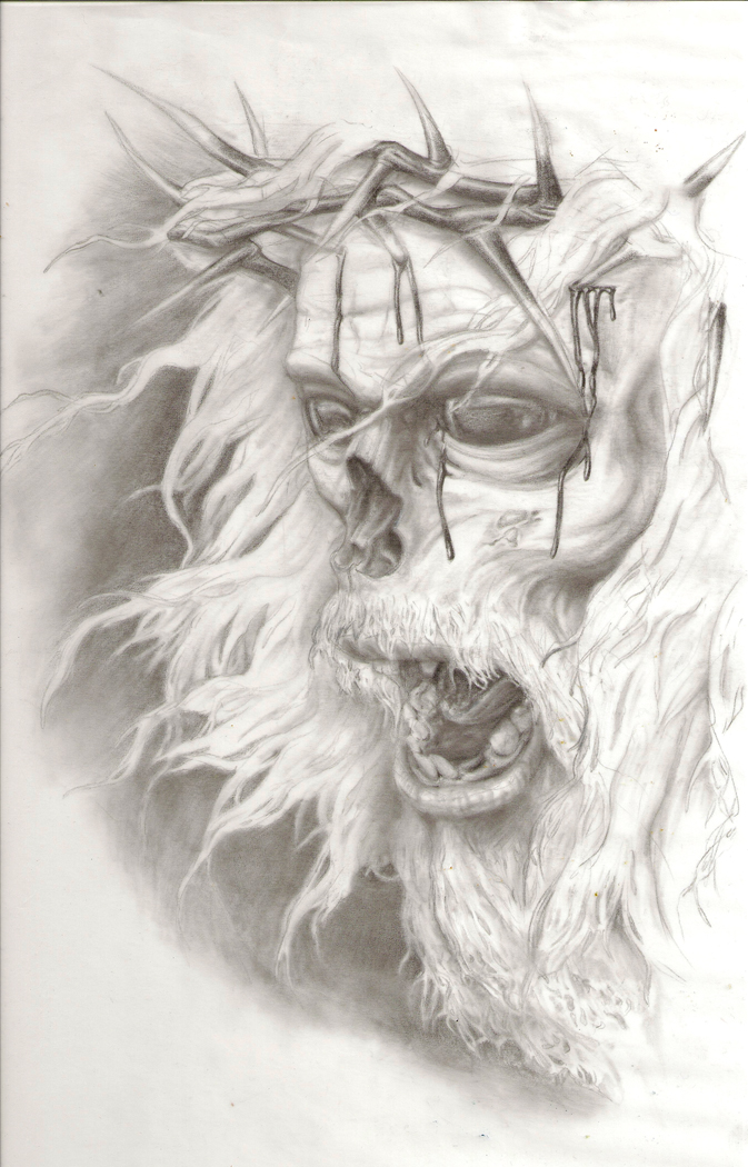 673x1050 Zombie Jesus Tattoo Sketch Tattoo Ideas - Jesus Tattoo Sketch