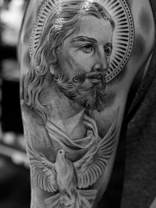 600x800 50 Jesus Tattoos For The Faith, Love, Sacrifices And Strength - Jesus Tattoo Sketch