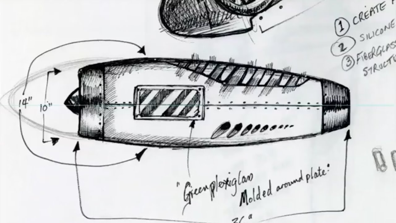 1280x720 Jet Engine Creation From Drawing To Photoshop Concept Speed - Jet Engine Sketch