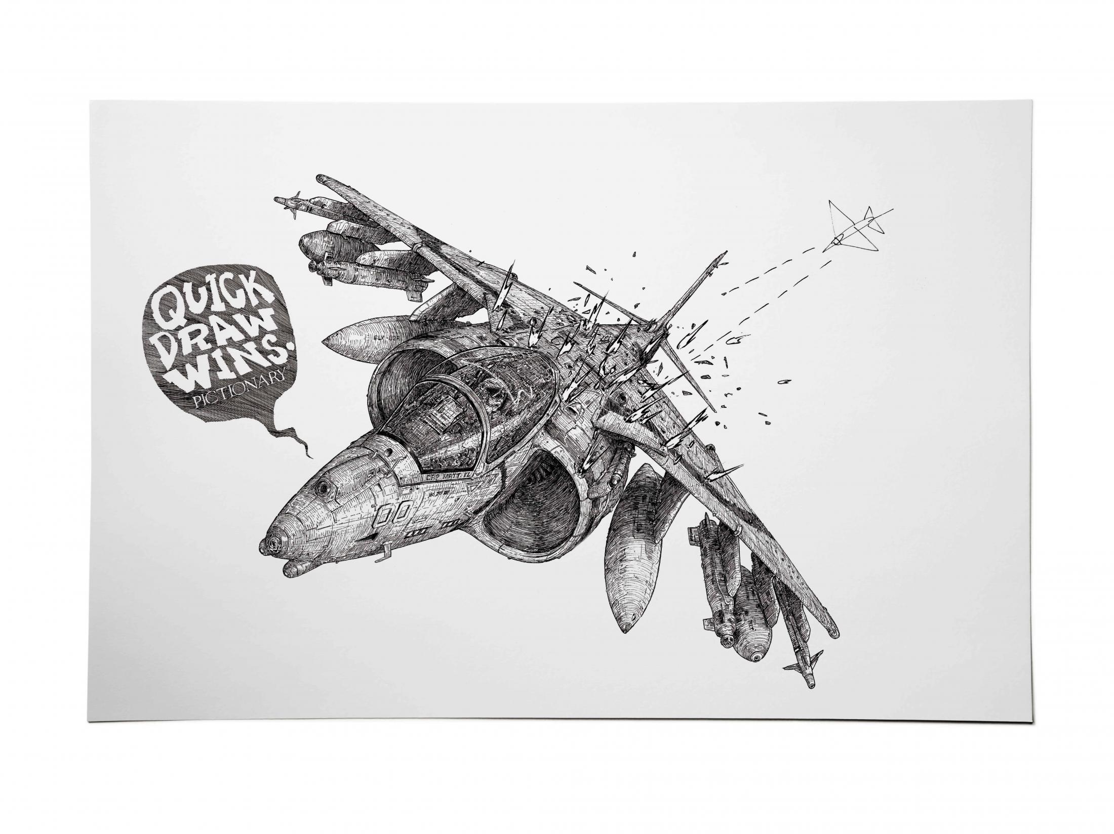 2200x1648 Jet Fighter Clios - Jet Fighter Sketch