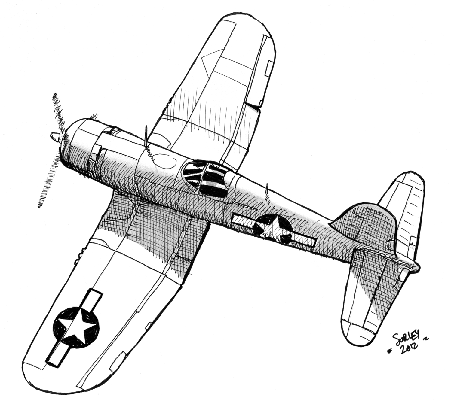 1500x1335 Ww2 Fighter Plane Coloring Pages Aero Drawings - Jet Plane Sketch