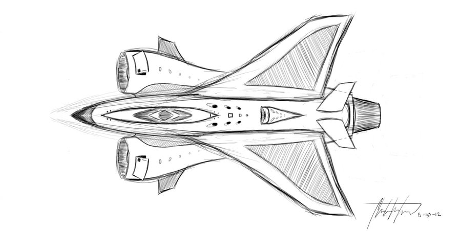 900x452 Jet Sketch Design By Cma3d - Jet Sketch