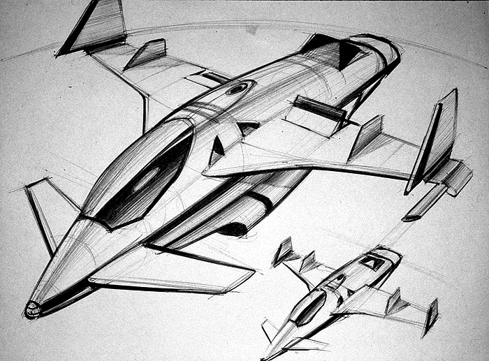 700x517 Fighter Jet Sketch - Jet Sketch