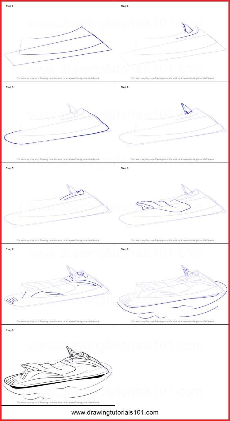751x1371 How To Draw A Jet 148136 How To Draw A Jet Ski Printable Step By - Jet Ski Sketch