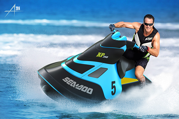 600x400 Jet Ski 3d Sketch On Behance - Jet Ski Sketch