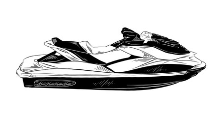 450x240 Jet Ski Photos, Royalty Free Images, Graphics, Vectors Amp Videos - Jet Ski Sketch