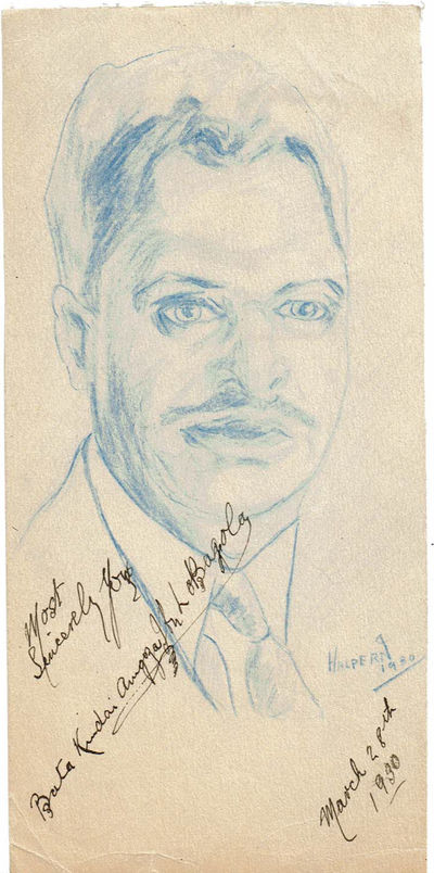 400x804 Portrait Sketch Of Fascinating African Black Jew Impostor Bata - Jew Sketch