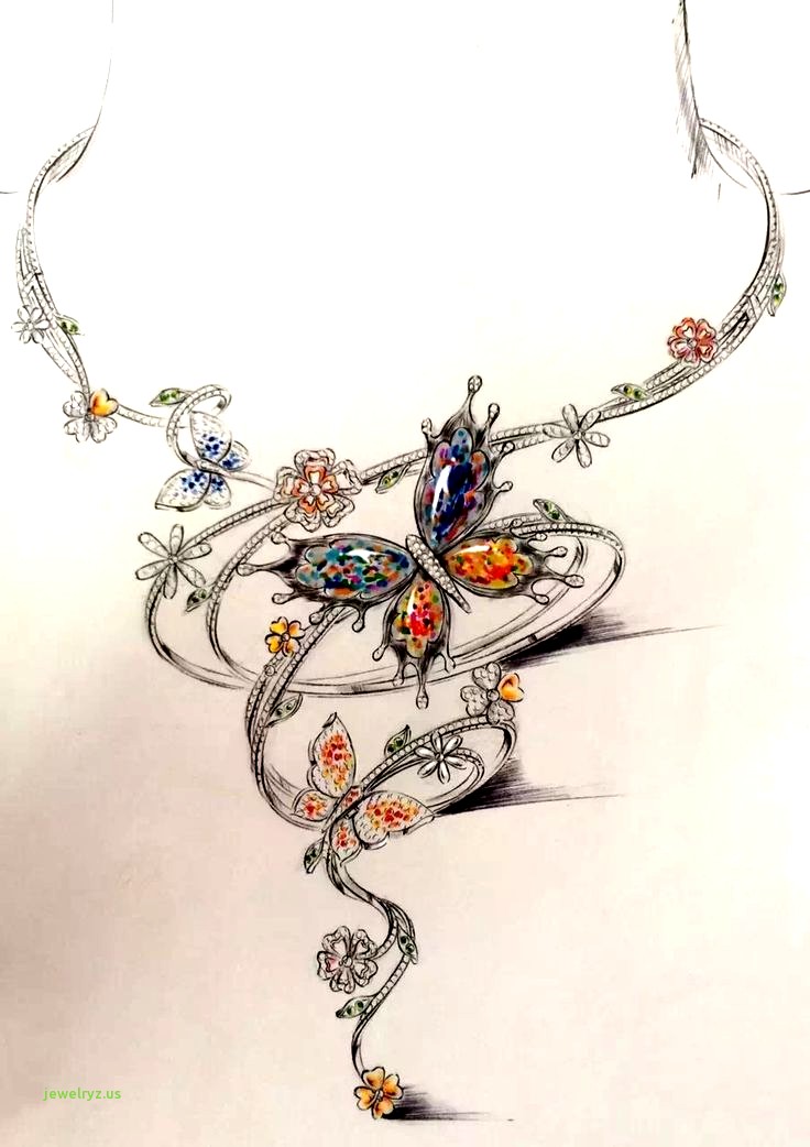 736x1042 Fresh Jewelry Design Drawing - Jewellery Design Sketches