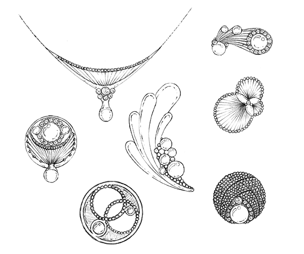 600x500 Jewellery Sketches On Wacom Gallery - Jewellery Sketches
