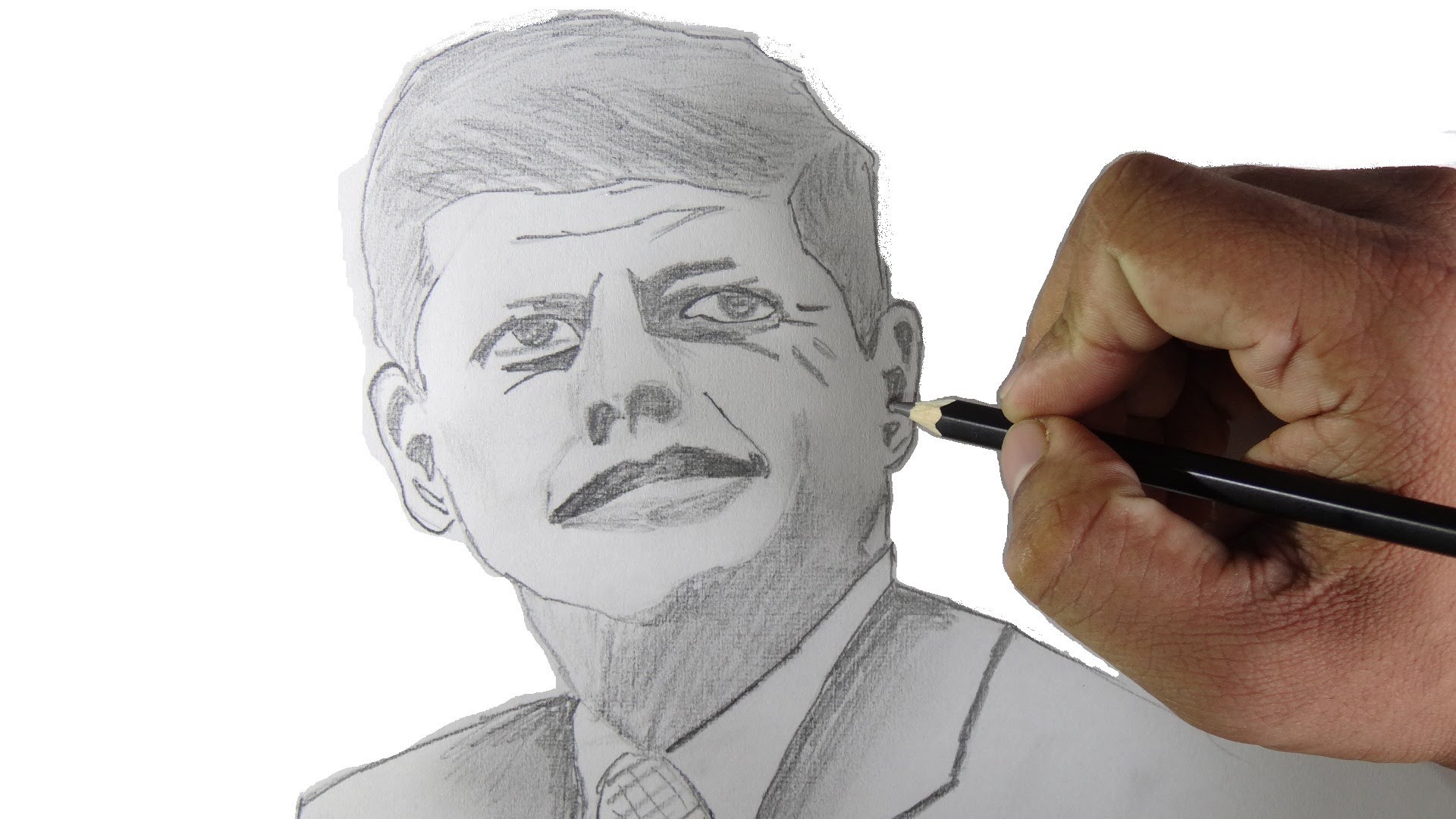 1920x1080 How To Draw John F Kennedy - Jfk Sketch