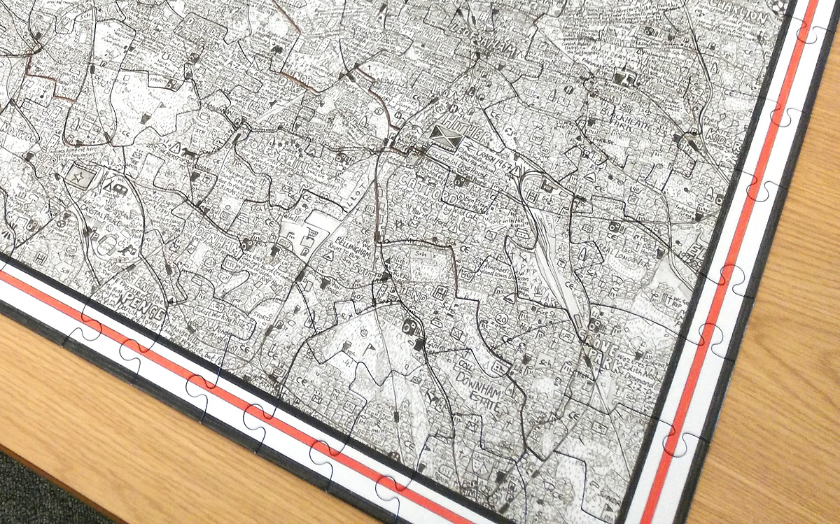 1200x749 London Mapped Jigsaw Puzzle Mapping London - Jigsaw Puzzle Sketch