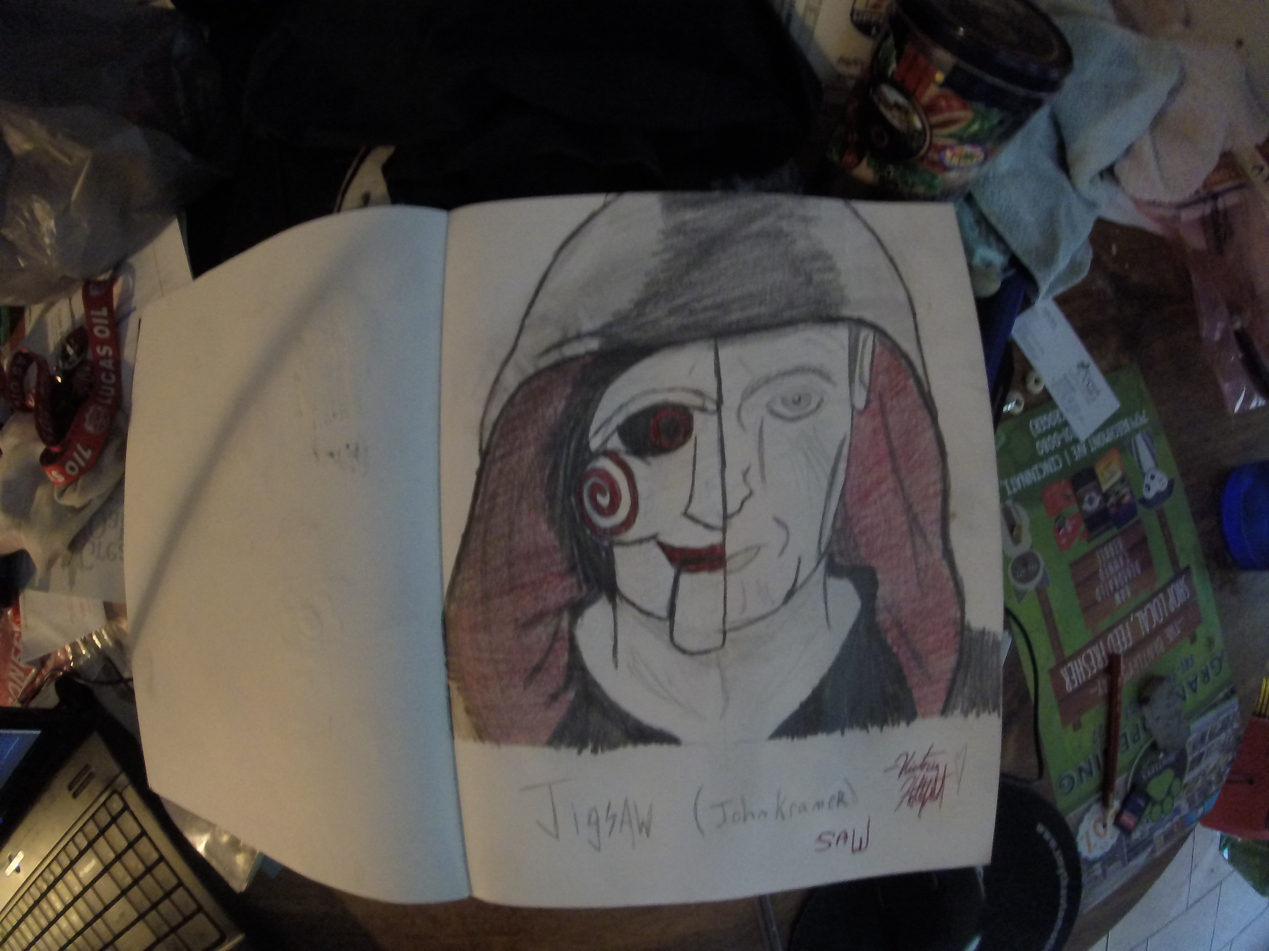 2592x1944 Jigsawjohn Kramer Pencil Sketch By Deadlykoopa On Newgrounds - Jigsaw Sketch