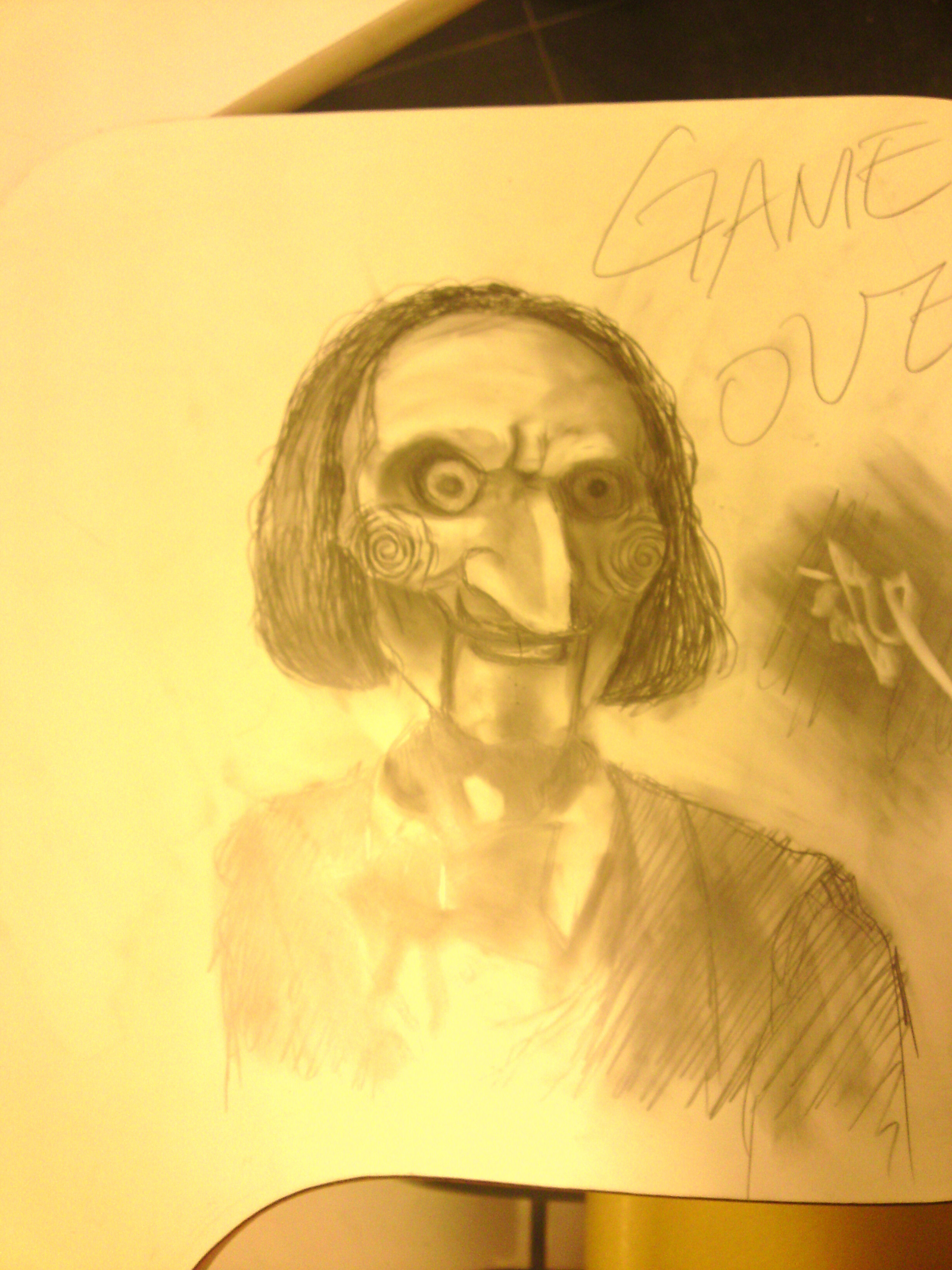 2448x3264 Jigsaw Sketch On A Desk - Jigsaw Sketch