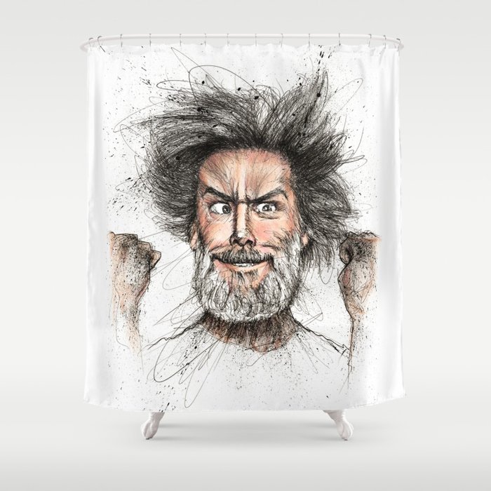700x700 Jim Carrey Shower Curtain By Creadoorm Society6 - Jim Carrey Sketch