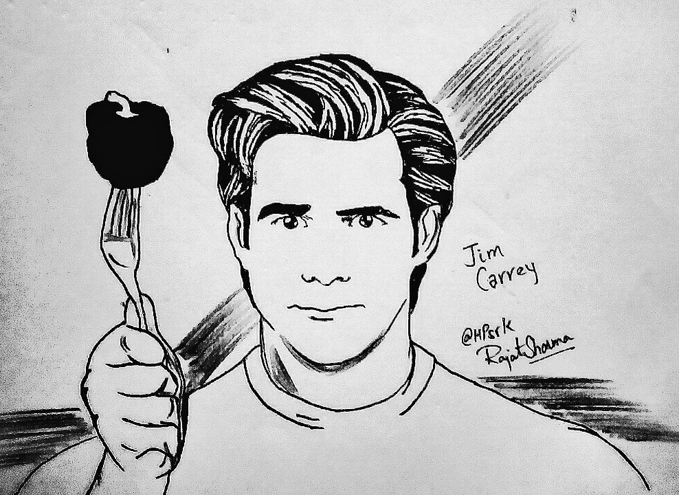 988x720 Jim Carrey On Twitter Much Love Sweet Martin. You Were One Of - Jim Carrey Sketch